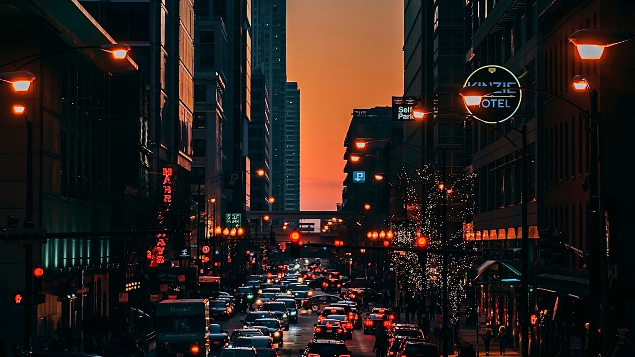 Tramway Plaza, te Fuiste de Aqu, Building, Cars, Daytime. Wallpaper in 1280x720 Resolution