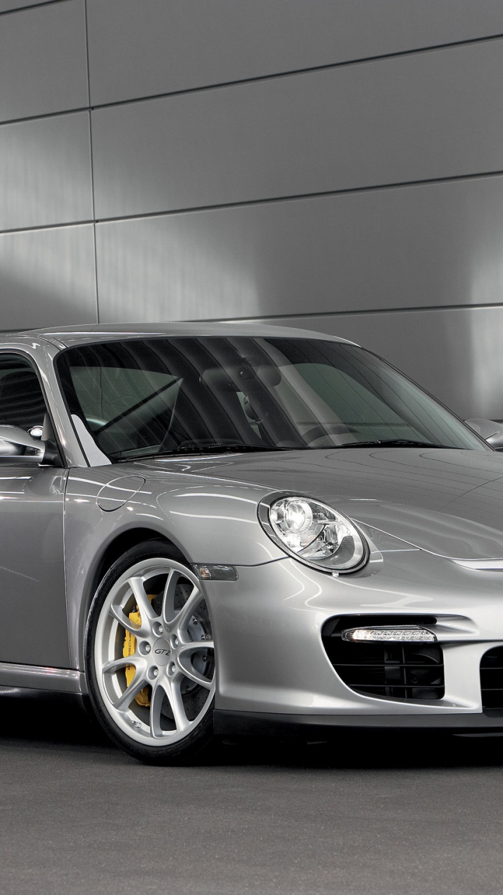 Gray Mercedes Benz Coupe Parked in a Garage. Wallpaper in 720x1280 Resolution