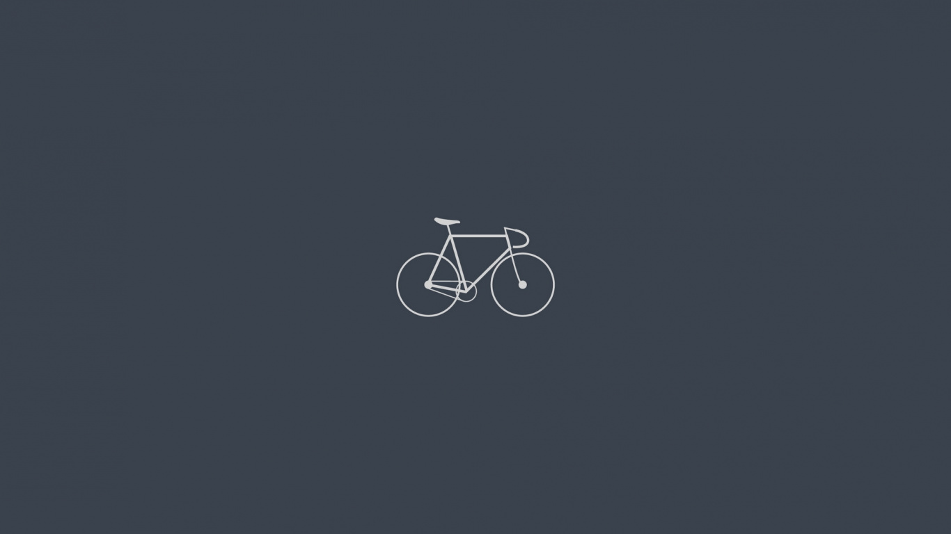 自行车, 简约, 灰色 壁纸 1366x768 允许