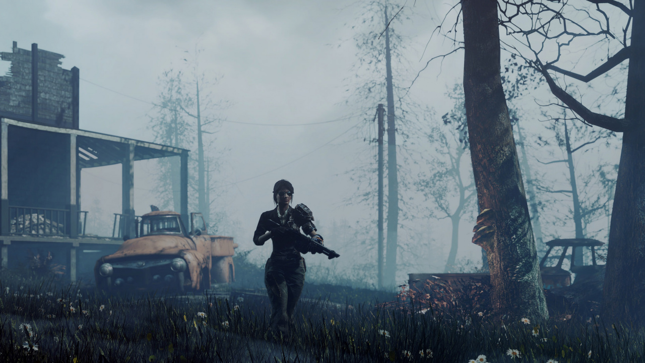 Fallout 4, Baum, Atmosphäre, Winter, Xbox. Wallpaper in 1280x720 Resolution