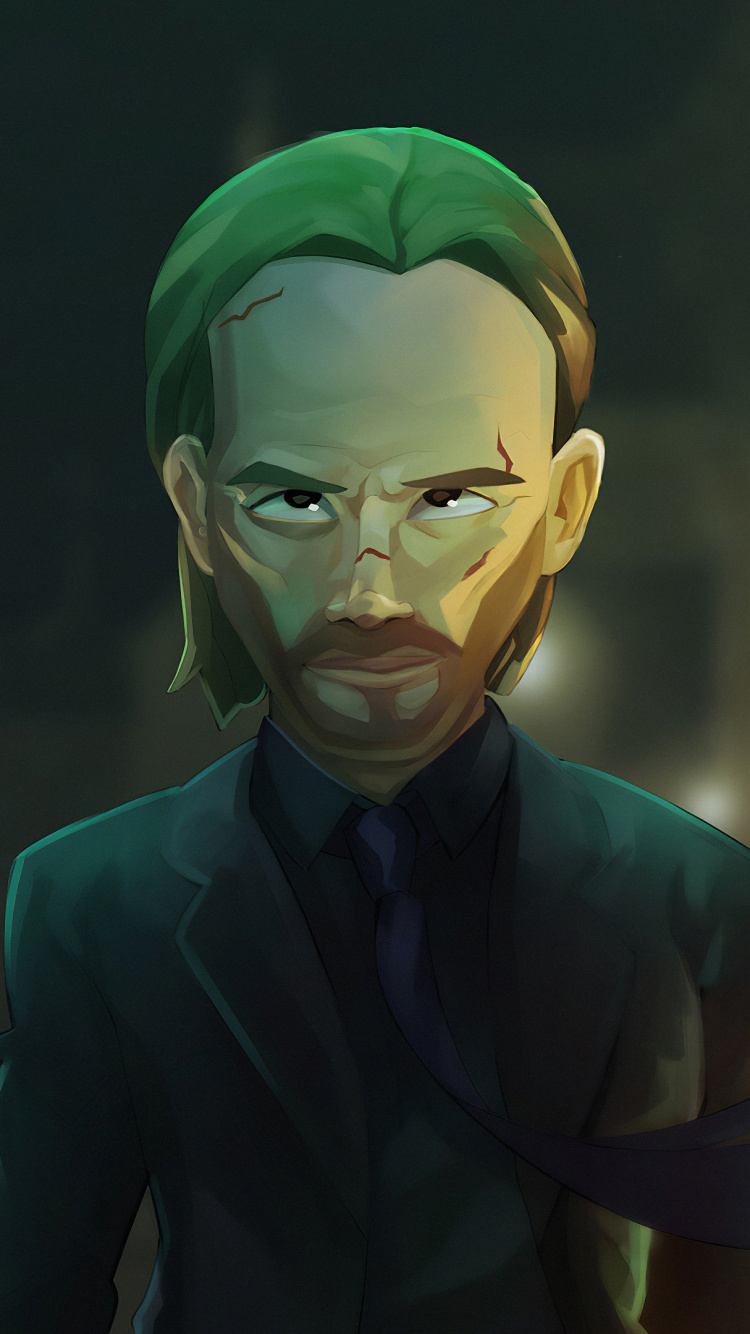 Man in Black Suit Jacket Anime Character. Wallpaper in 750x1334 Resolution