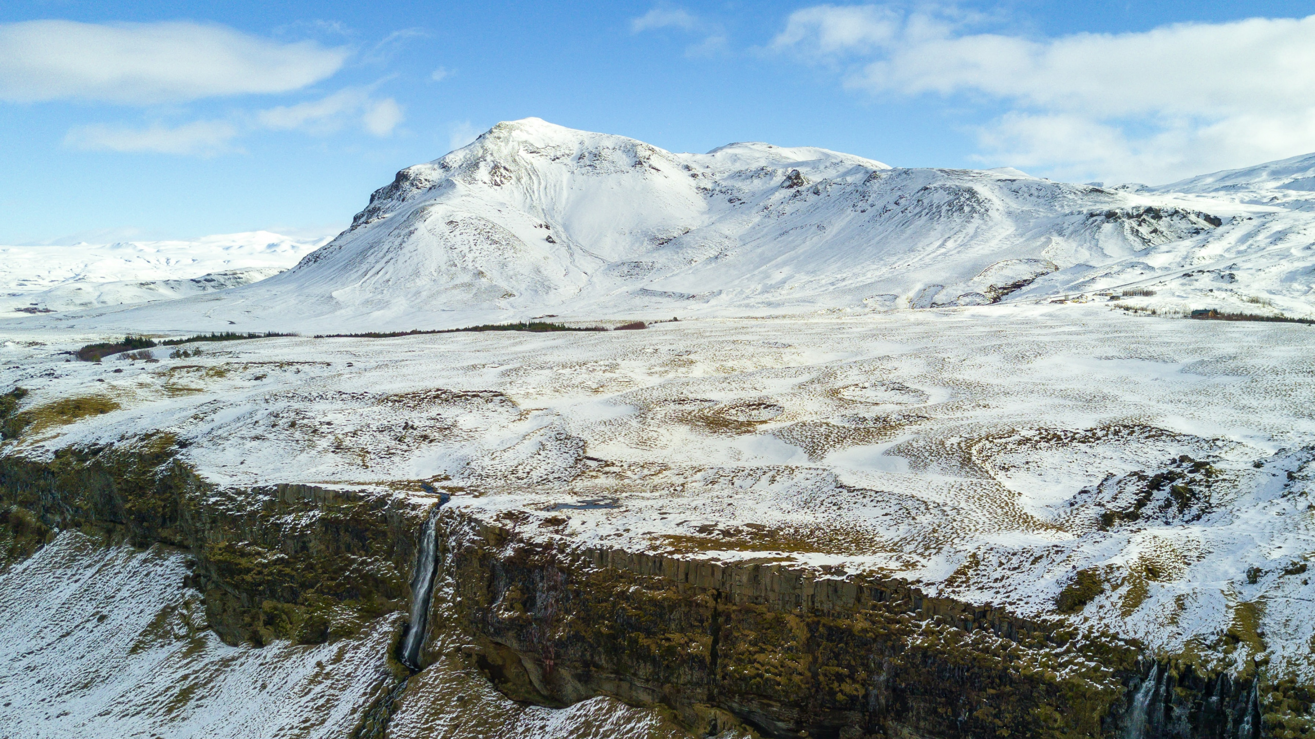 Desierto, la Carretera, Naturaleza, Montaña, Nieve. Wallpaper in 2560x1440 Resolution