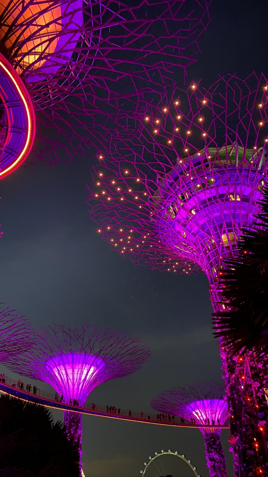 Singapore, Light, Lighting, Purple, Magenta. Wallpaper in 1080x1920 Resolution