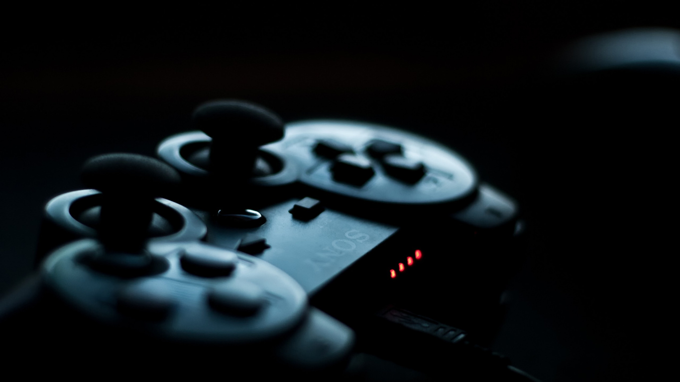 Ps4, Ps3游戏机, 游戏机控制器, 远5, 单色模式 壁纸 1366x768 允许
