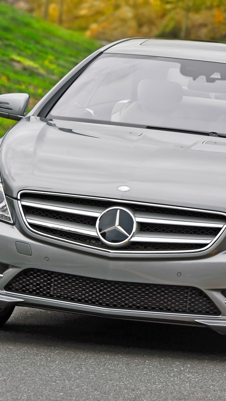 Silver Mercedes Benz c Class on Road During Daytime. Wallpaper in 720x1280 Resolution