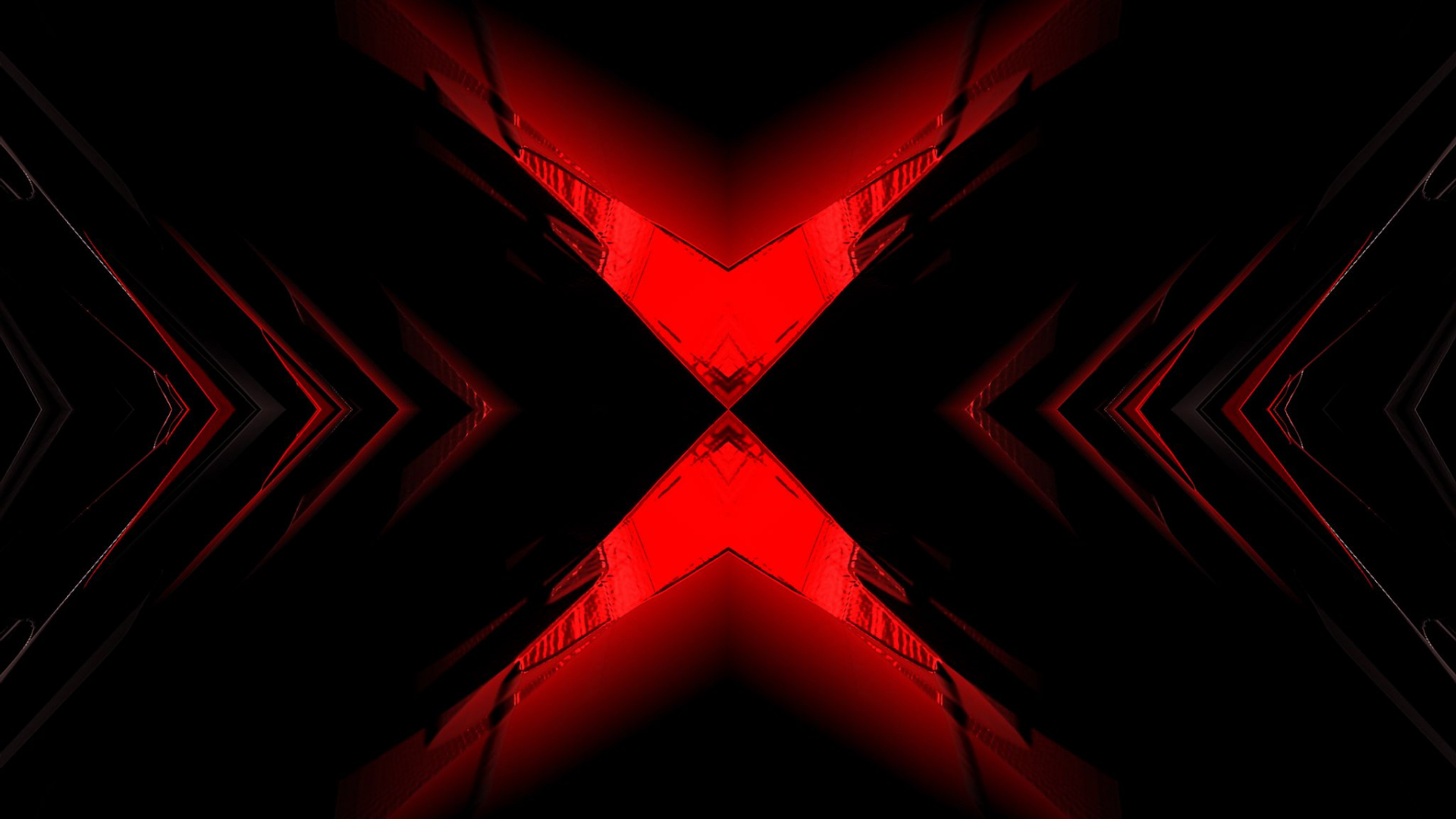 Negro, Rojo, Triangulo, Magenta, Simetría. Wallpaper in 1920x1080 Resolution