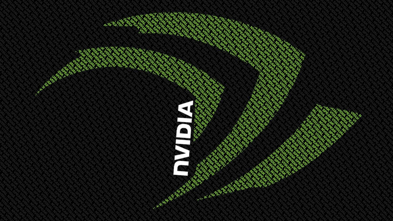 Nvidia, Geforce, Green, Logo, Text. Wallpaper in 1366x768 Resolution