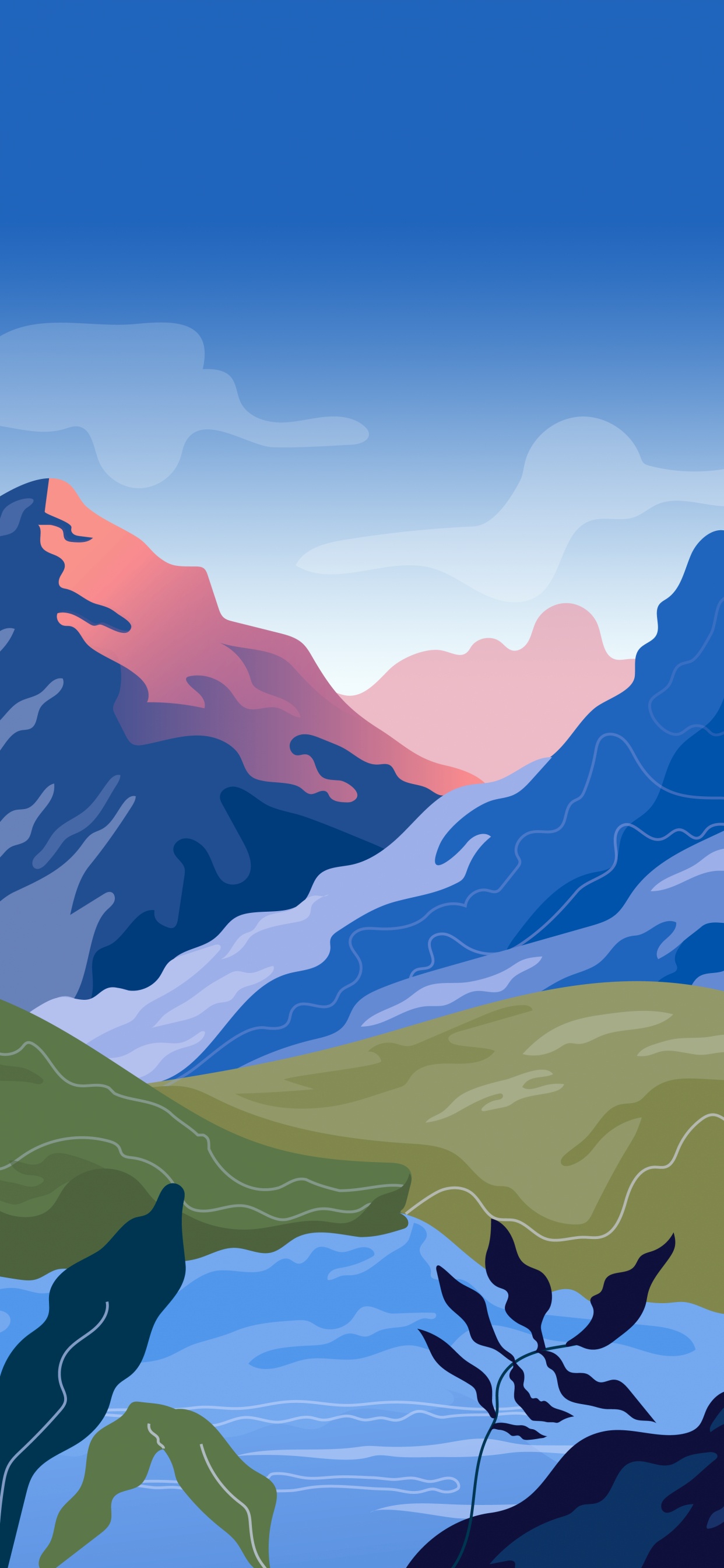 Ilustración, Gráficos, Redmi, Euclídea Del Vector, Los Recursos de Agua. Wallpaper in 1242x2688 Resolution