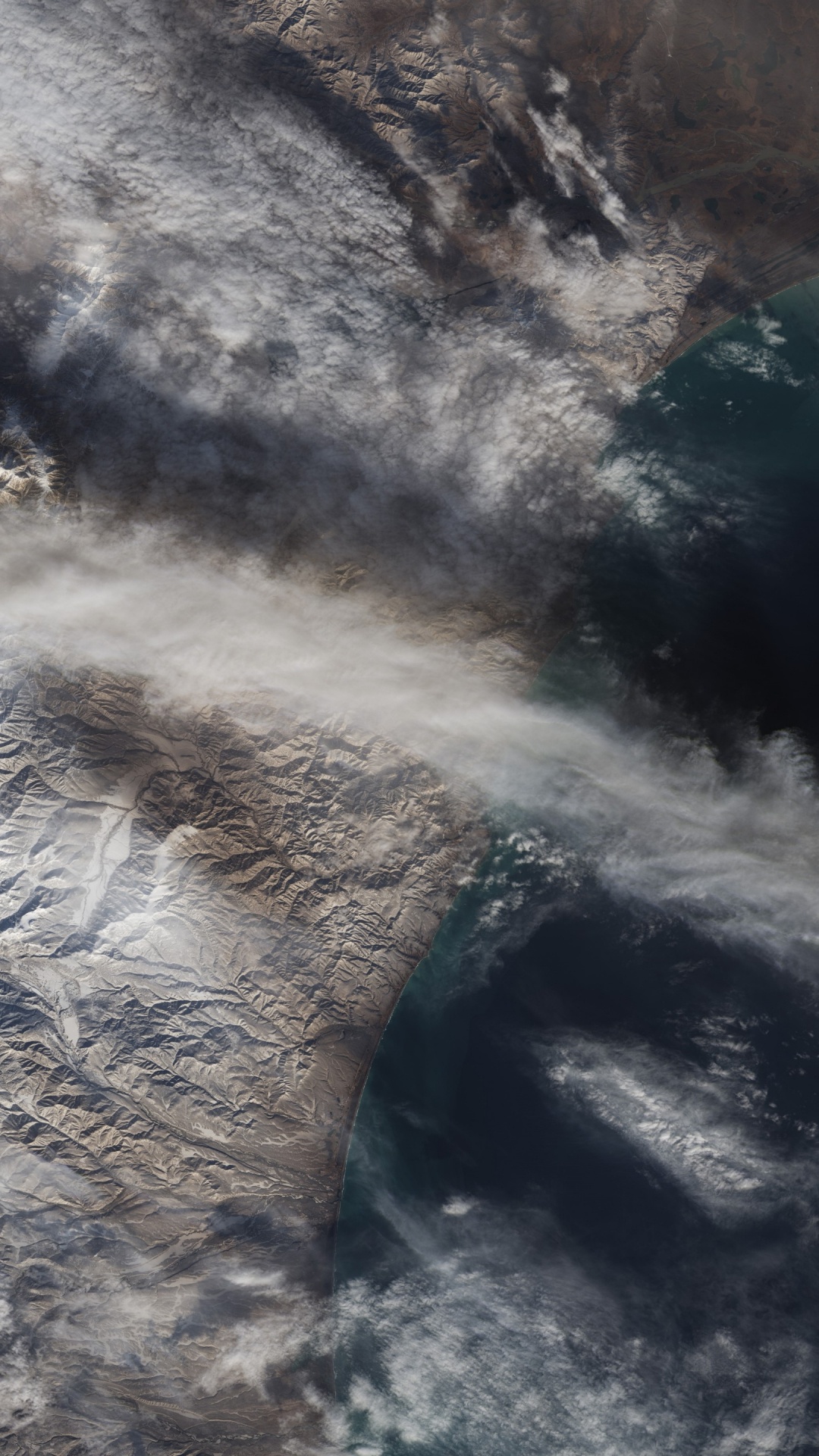 行克柳切夫火山, 气氛, 熔岩, 冻结 壁纸 1080x1920 允许