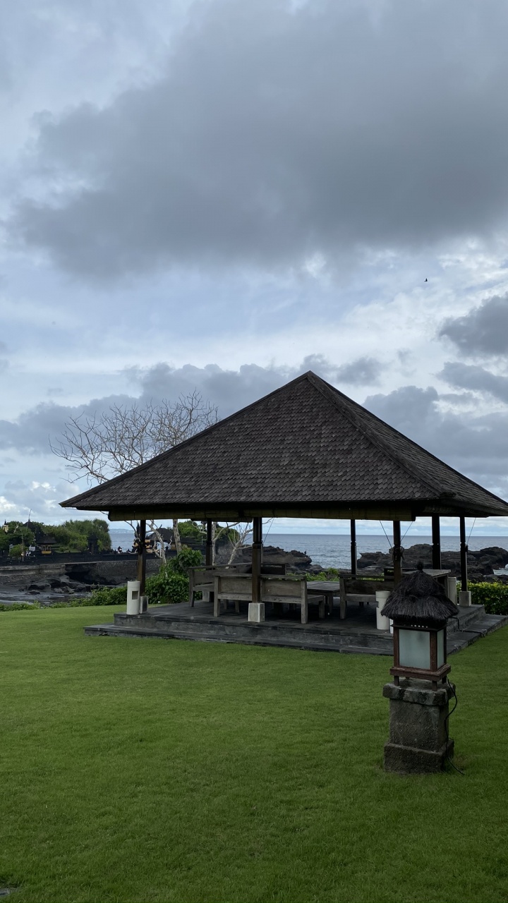 Cloud, Gazebo, Land Lot, Plain, Grassland. Wallpaper in 720x1280 Resolution