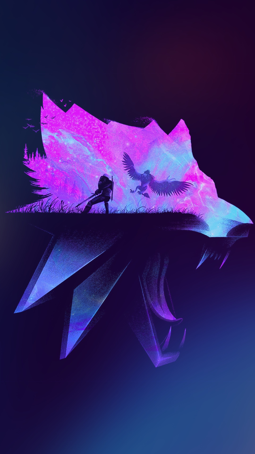 The Witcher 3 Wild Hunt, Geralt de Rivia, Yennefer, Purple, Pétale. Wallpaper in 1080x1920 Resolution