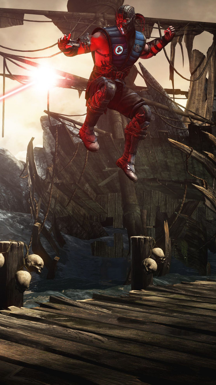 Mortal Kombat x, Kano, Netherrealm Studios, Kampfspiel, Pc-Spiel. Wallpaper in 750x1334 Resolution