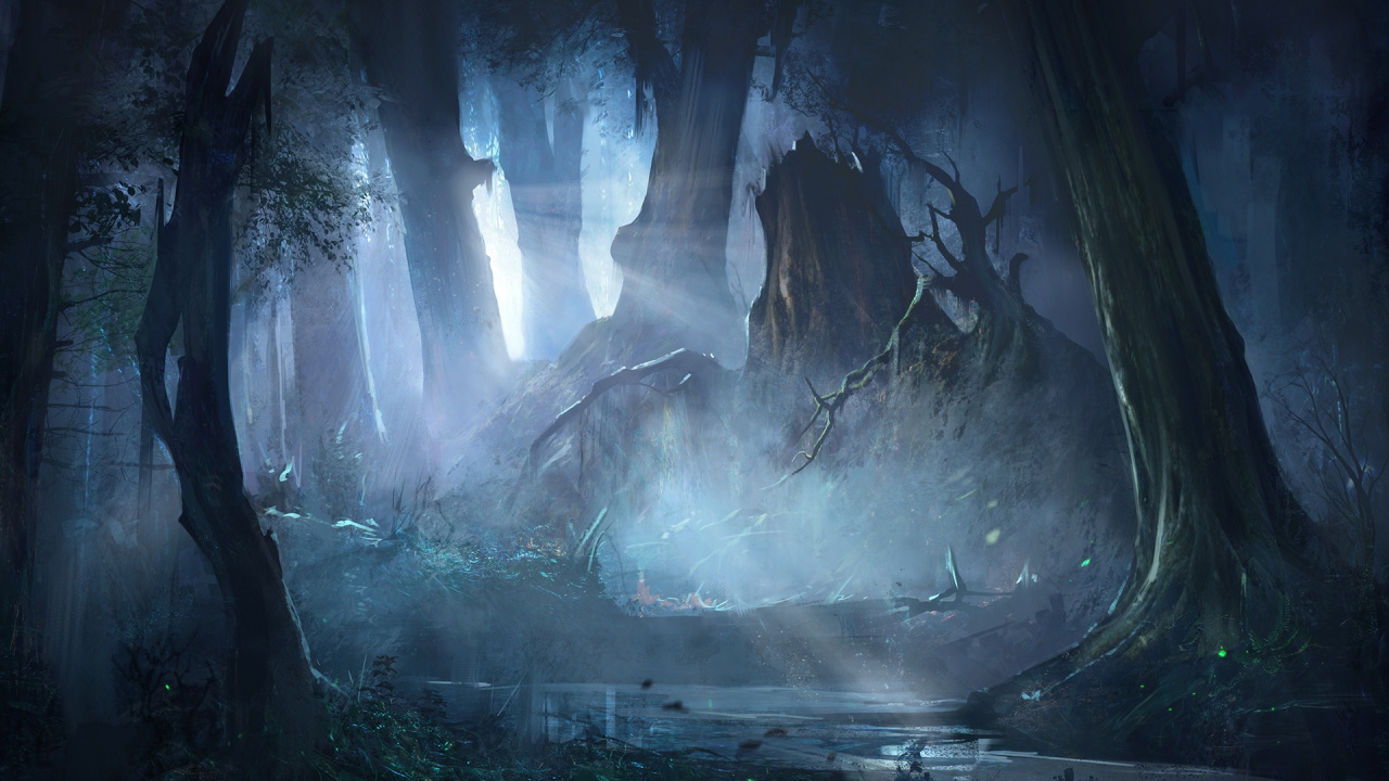 Abstrakte Schwarz-Weiß-Malerei. Wallpaper in 1280x720 Resolution