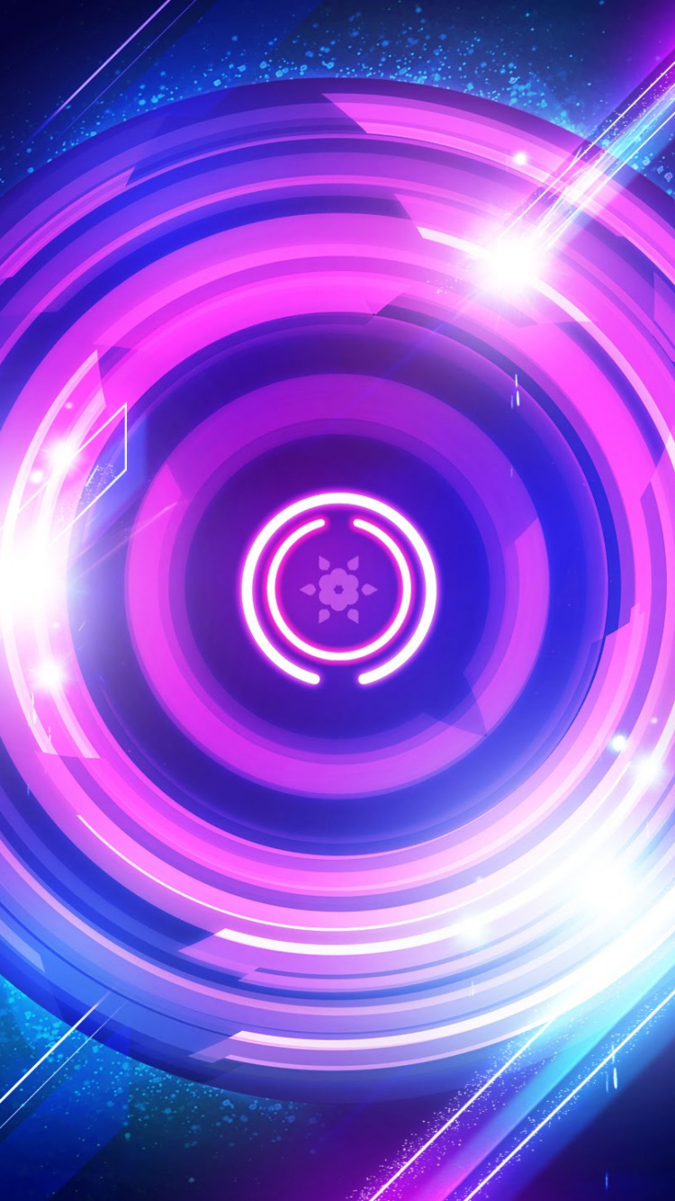 Ilustración de Luz Púrpura y Azul. Wallpaper in 750x1334 Resolution