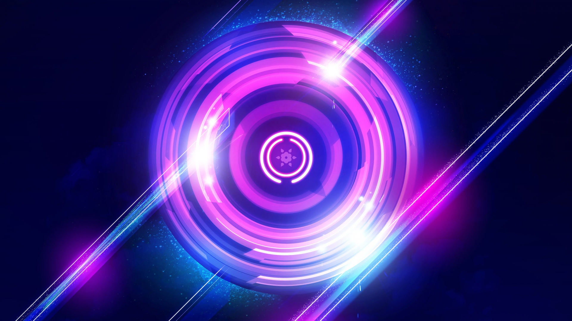 Purple and Blue Light Illustration. Wallpaper in 1920x1080 Resolution