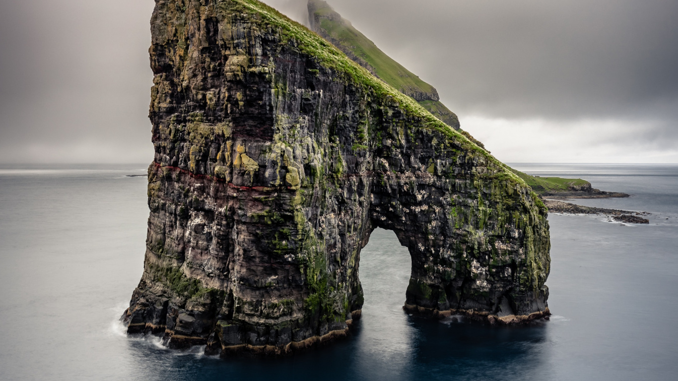 Aussichtspunkt South Cliffs of Moher, Klippen Von Moher, Insel, Meer, Cloud. Wallpaper in 1366x768 Resolution