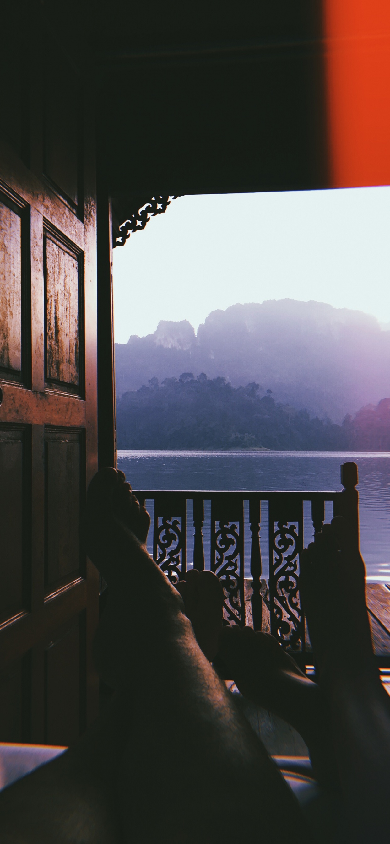 反射, 数学, 和阴影的色彩, 山脉, 湖区 壁纸 1242x2688 允许