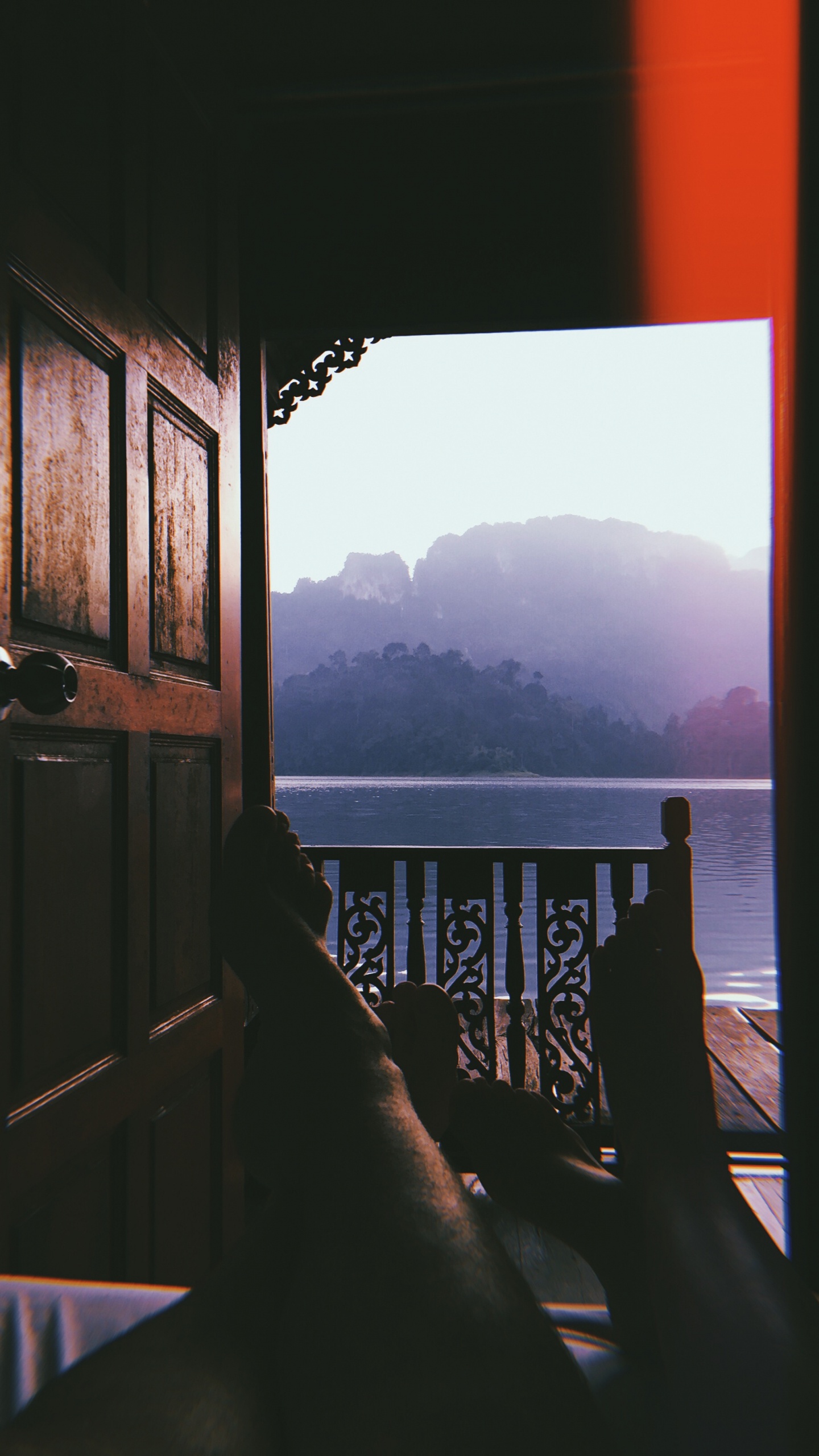 Reflexion, Mathematik, Geometrie, Farbtöne Und Schattierungen, Bergkette. Wallpaper in 1440x2560 Resolution