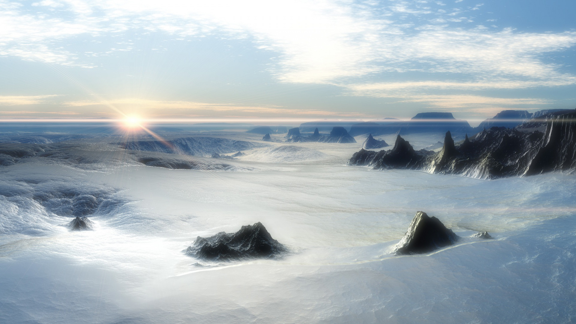 Vagues de la Mer se Brisant Sur le Rivage Pendant la Journée. Wallpaper in 1920x1080 Resolution