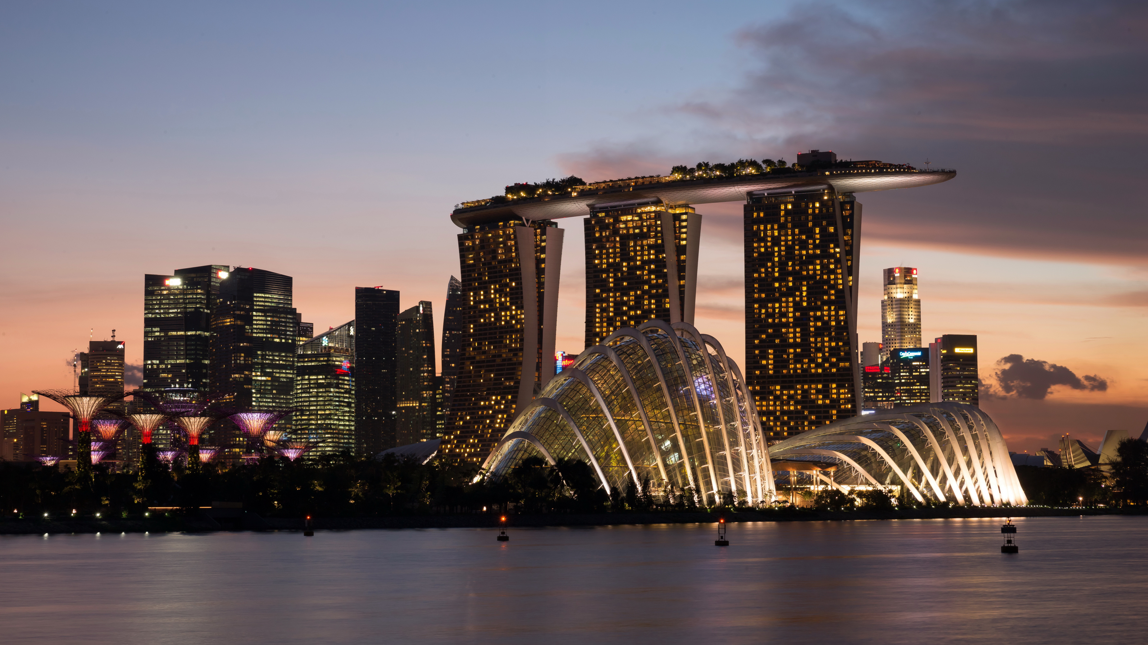 城市, 城市景观, 天际线, 大都会, 塔块 壁纸 3840x2160 允许