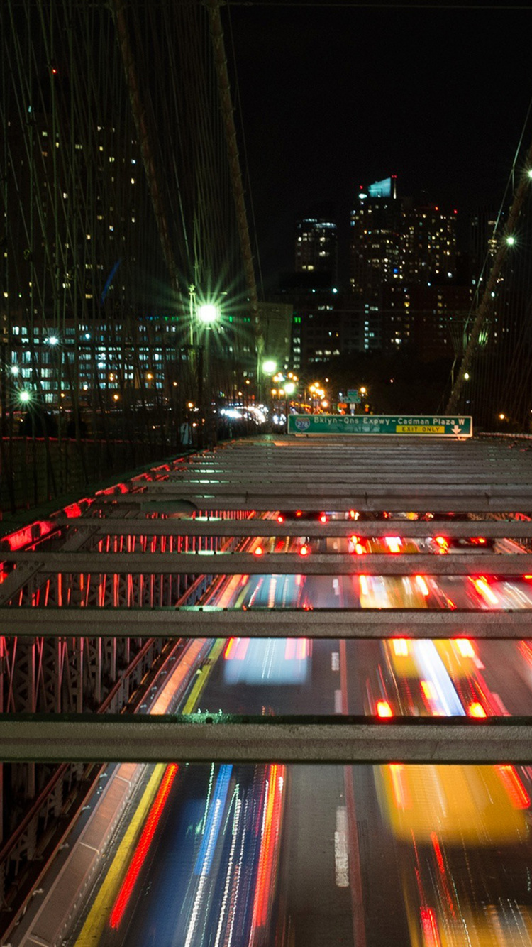 Time Lapse Photography of Cars on Road During Night Time. Wallpaper in 750x1334 Resolution