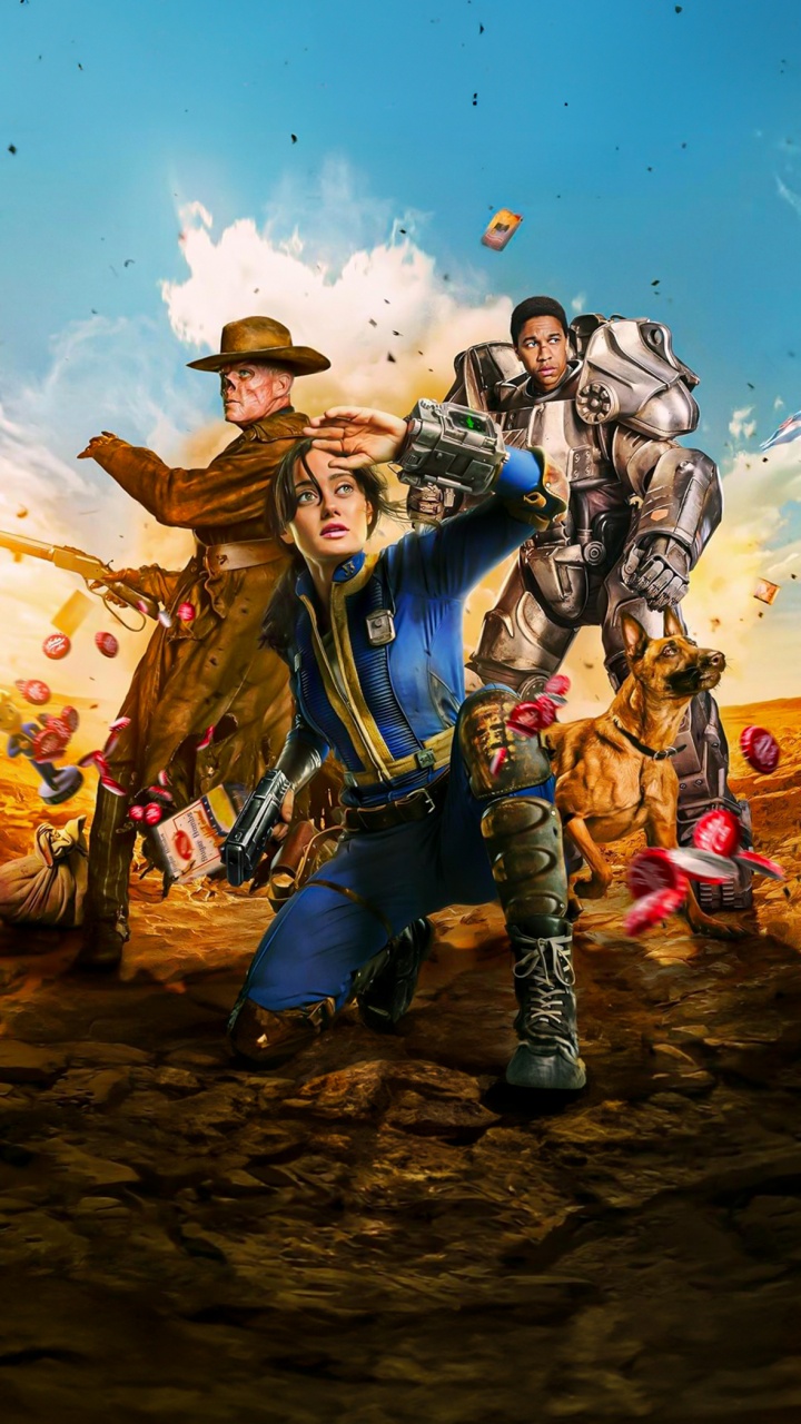 Fallout, Affiche, Affiche de Télévision, Fallout 4, Amazon Prime Vidéo. Wallpaper in 720x1280 Resolution