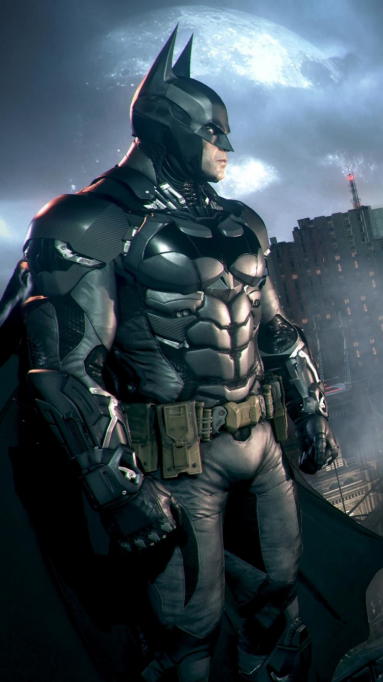 Star Wars Storm Trooper Steht Auf Dem Dach Des Gebäudes. Wallpaper in 750x1334 Resolution