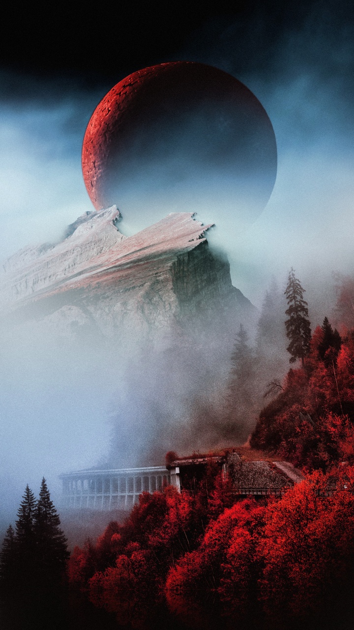 Atmosphère, Nature, Paysage Naturel, Red, Objet Astronomique. Wallpaper in 720x1280 Resolution