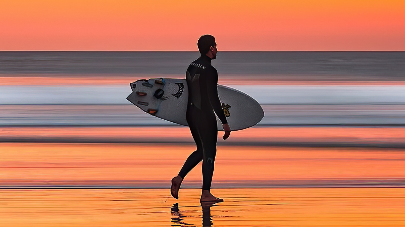 Mar, Agua, Surf, Tabla de Surf, La Gente en la Naturaleza. Wallpaper in 1366x768 Resolution