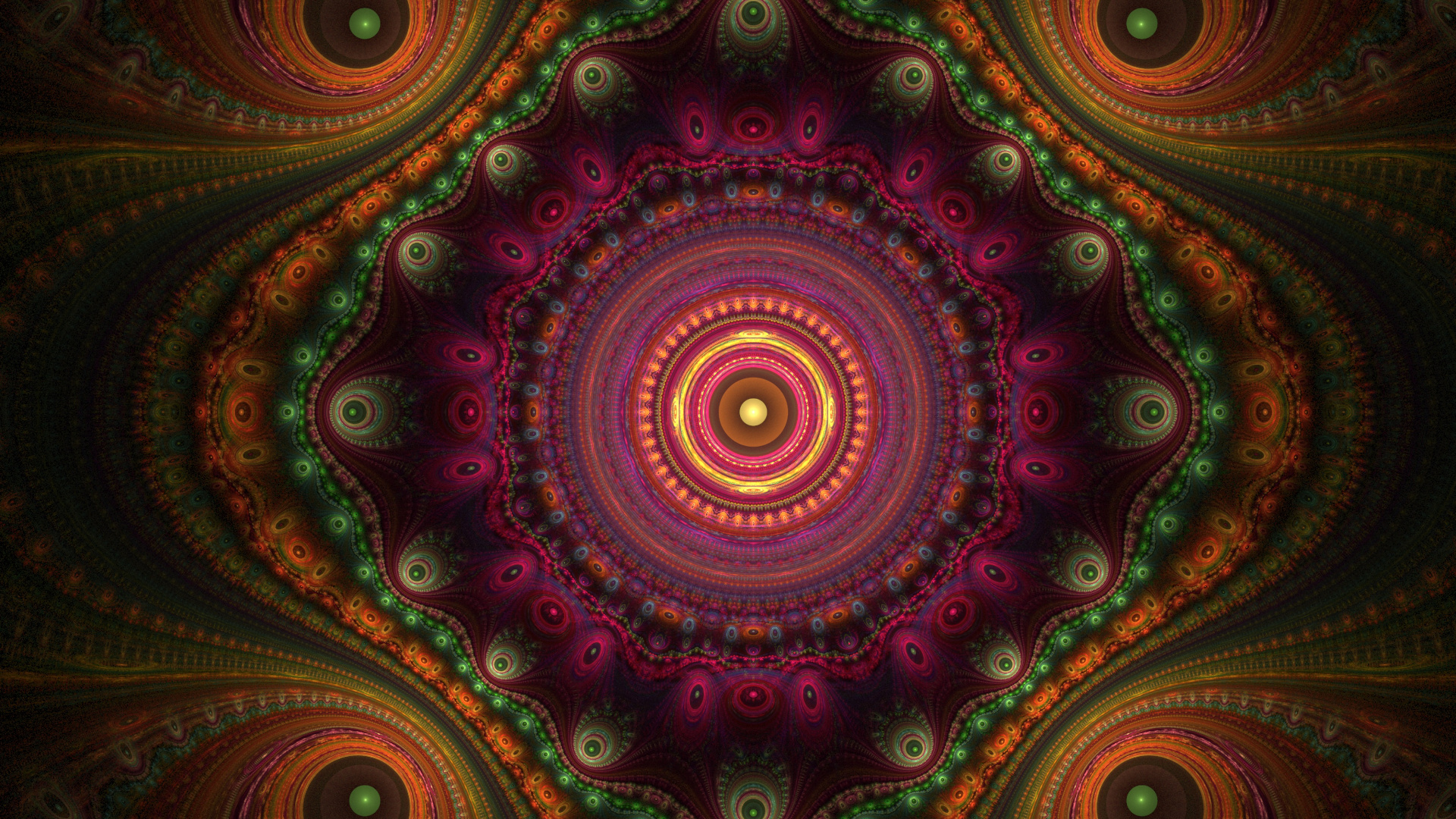 Textil Floral Rojo y Verde. Wallpaper in 1920x1080 Resolution