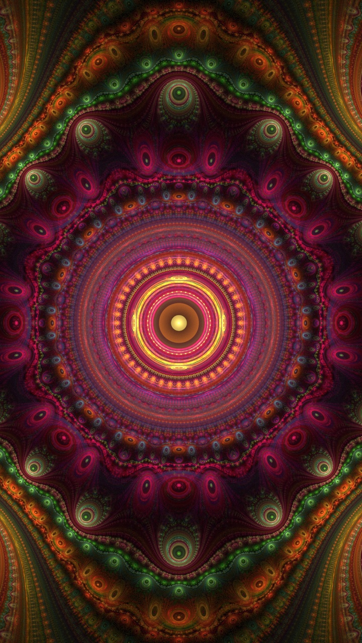 Textil Floral Rojo y Verde. Wallpaper in 720x1280 Resolution