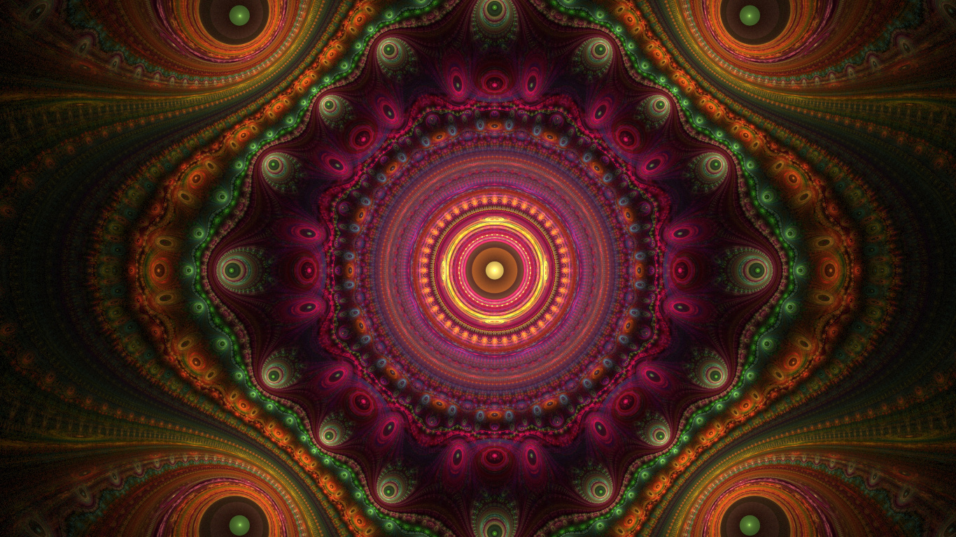 Textile Floral Rouge et Vert. Wallpaper in 1366x768 Resolution