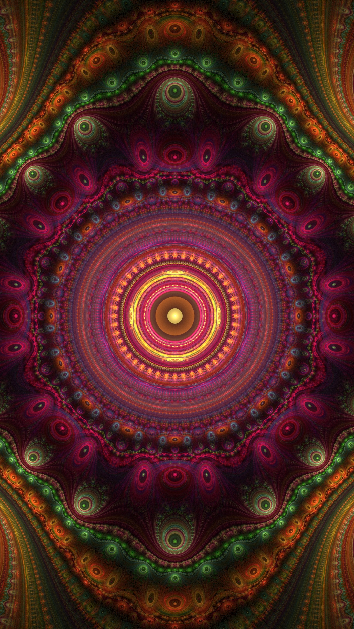 Textile Floral Rouge et Vert. Wallpaper in 1440x2560 Resolution