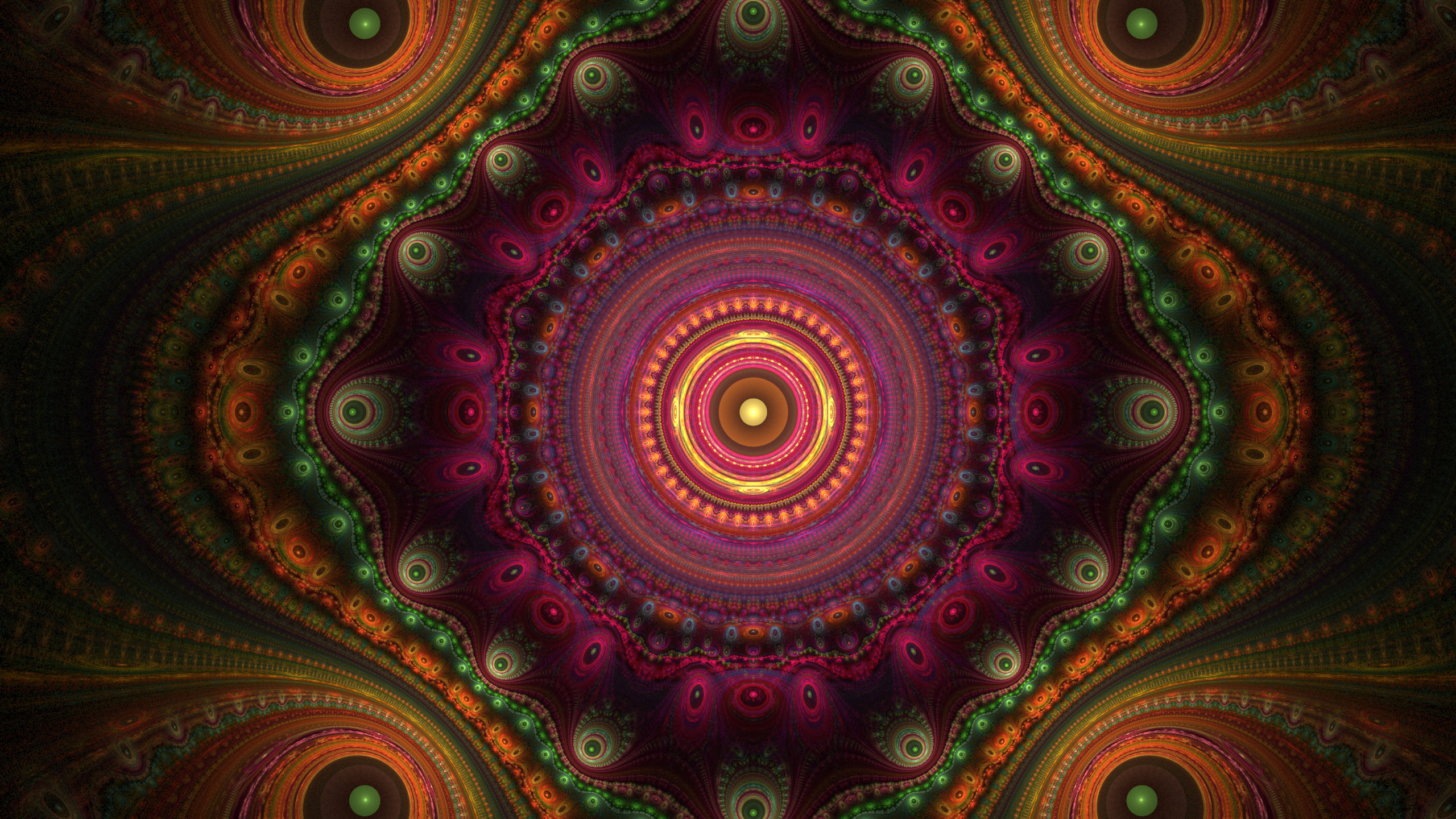 Textile Floral Rouge et Vert. Wallpaper in 2560x1440 Resolution