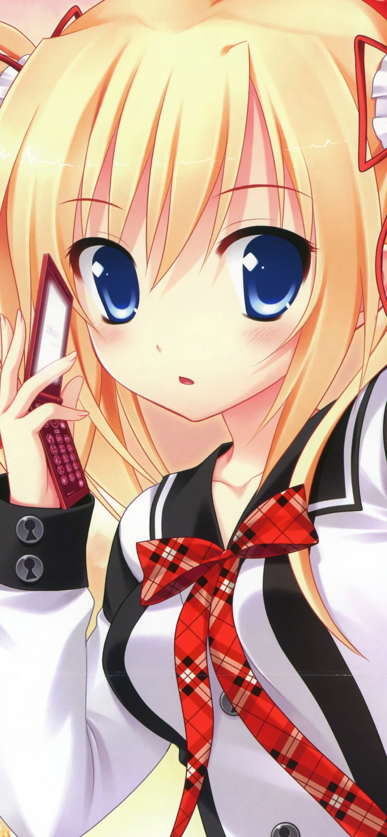 Blonde Haired Girl Anime Character. Wallpaper in 1242x2688 Resolution