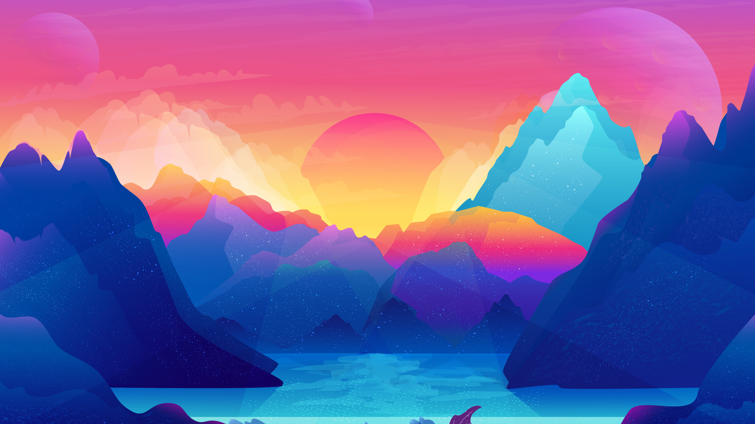 冰山, 安宁, 性质, 早上, 北极 壁纸 2560x1440 允许