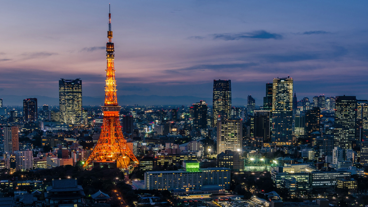 Torre Eiffel en París Durante la Noche. Wallpaper in 1280x720 Resolution