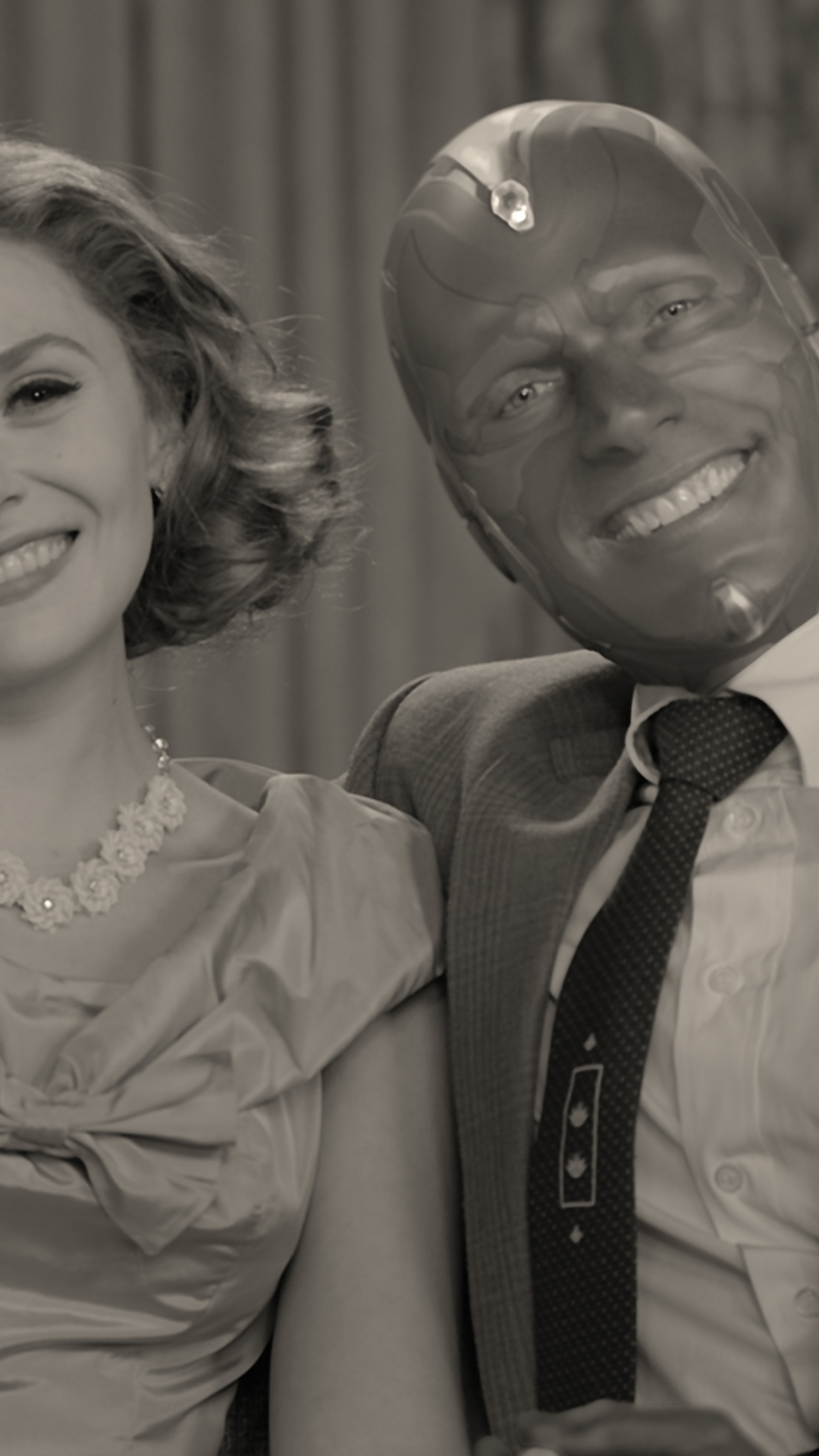 Qui Wandavision, Elizabeth Olsen, Wandavision, Wanda Maximoff, Vision. Wallpaper in 1080x1920 Resolution