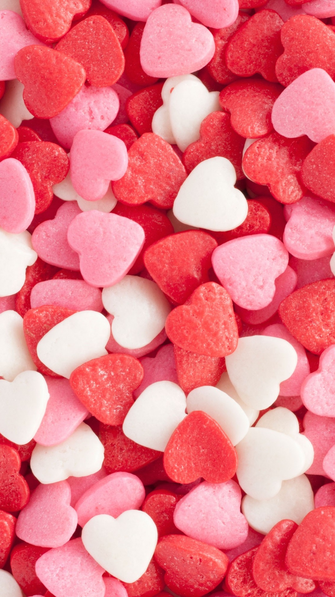 Cœur, Bonbon, Pink, Douceur, Sprinkles. Wallpaper in 1080x1920 Resolution