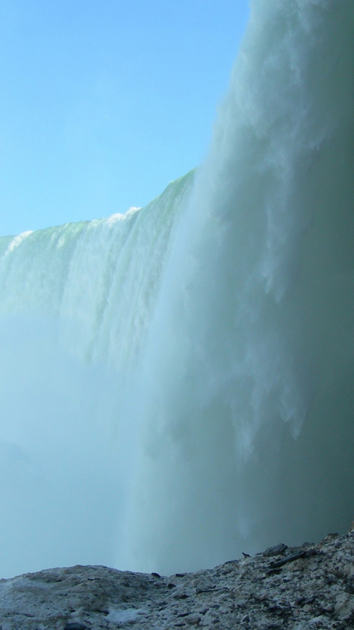 Waterfalls Under Blue Sky During Daytime. Wallpaper in 720x1280 Resolution