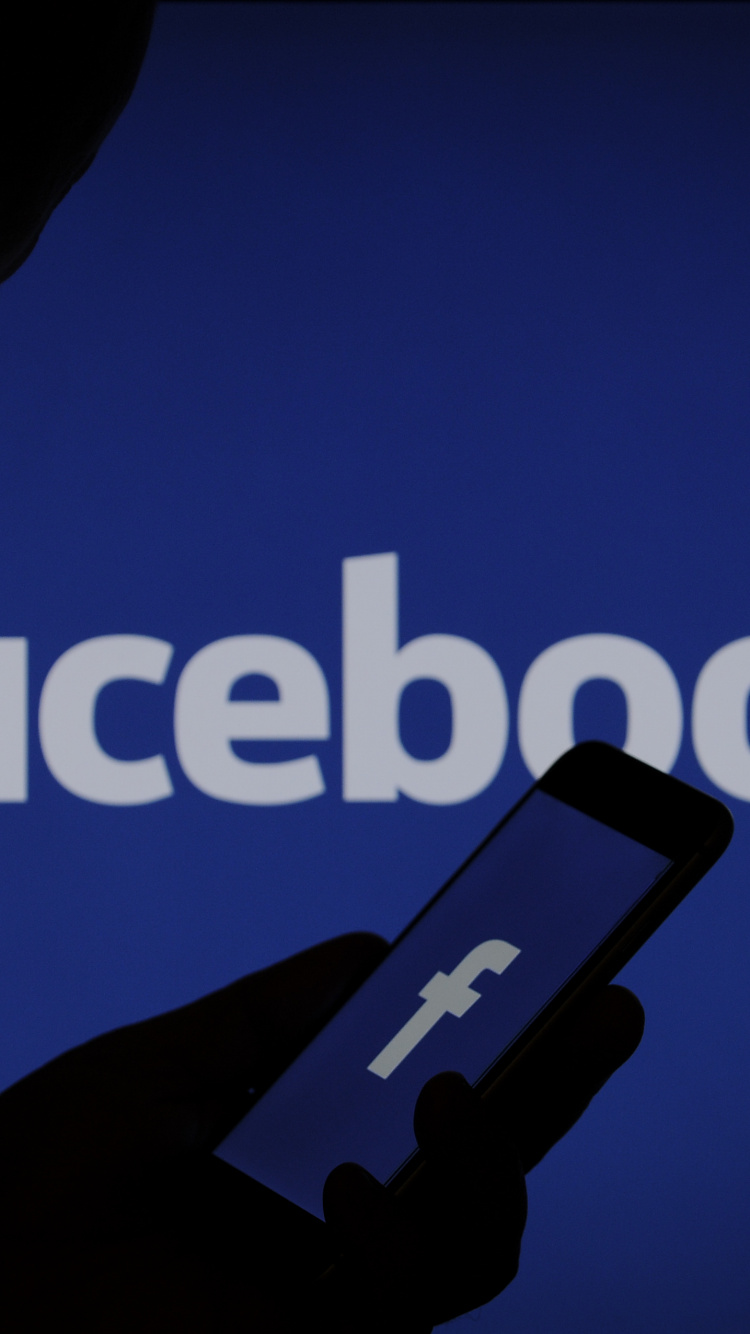 Facebook, Texte, Blue, Logo, Technologie. Wallpaper in 750x1334 Resolution