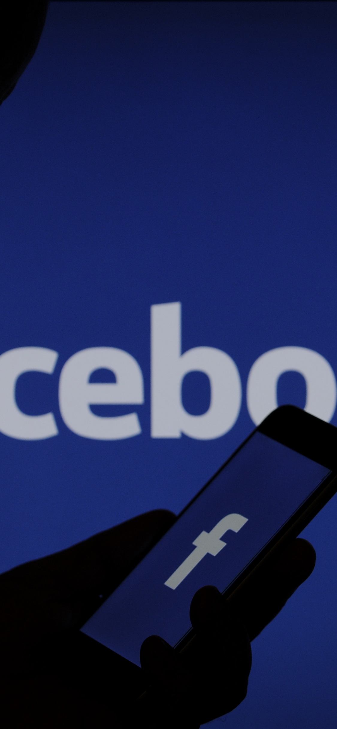 Facebook, Text, Blau, Brand, Firmenzeichen. Wallpaper in 1125x2436 Resolution