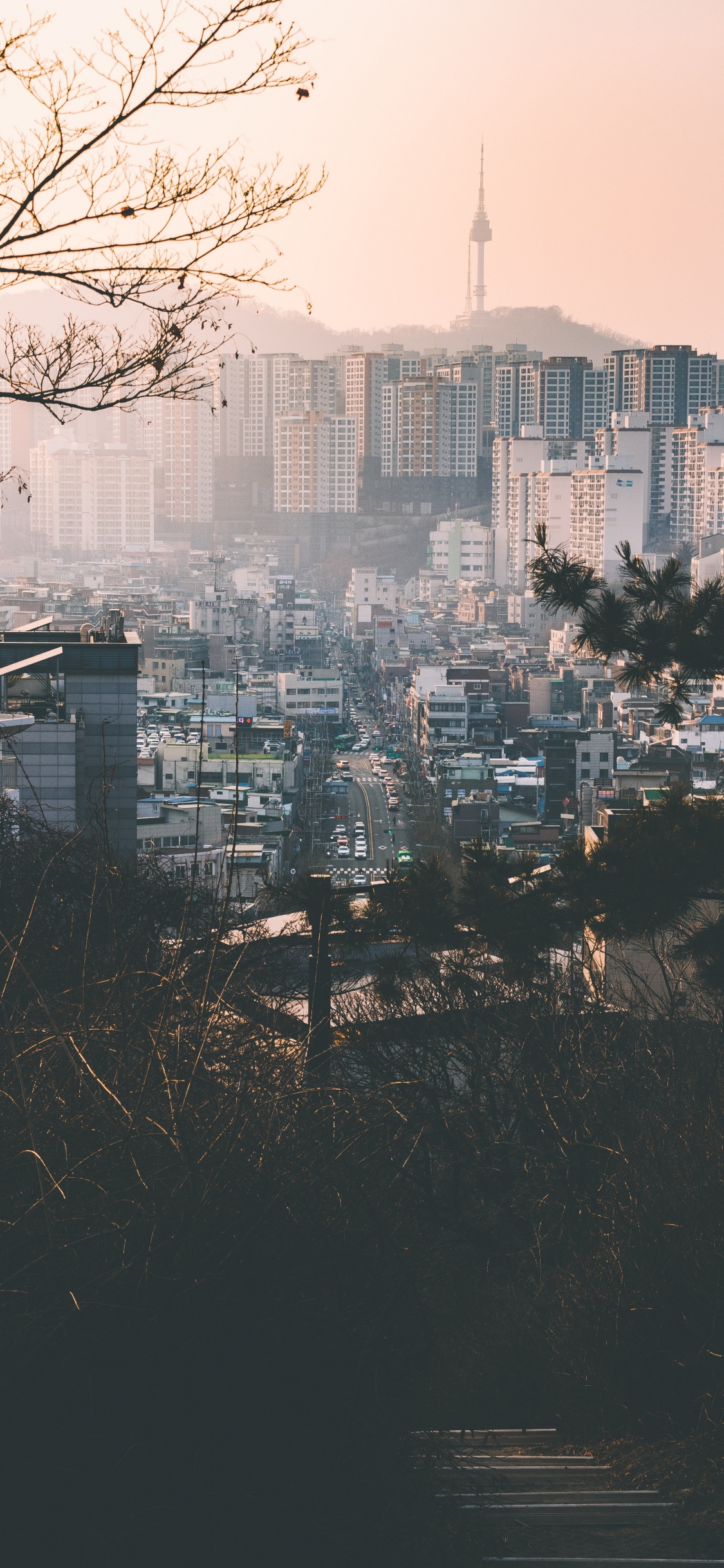 Horizonte de la Ciudad Durante el Día. Wallpaper in 1125x2436 Resolution