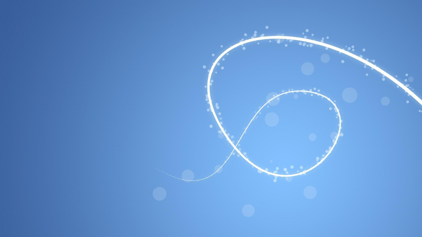 Estrellas Blancas y Azules en el Cielo Azul. Wallpaper in 1366x768 Resolution