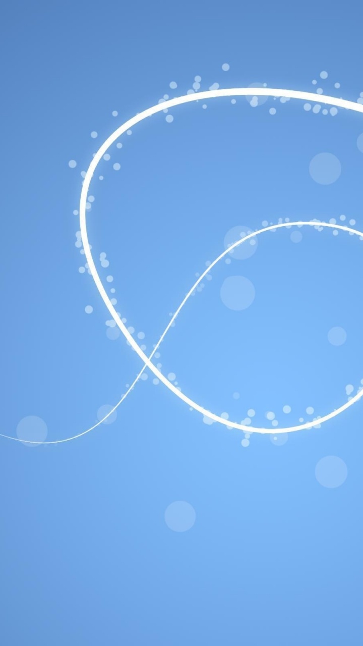 Étoiles Blanches et Bleues Dans le Ciel Bleu. Wallpaper in 720x1280 Resolution