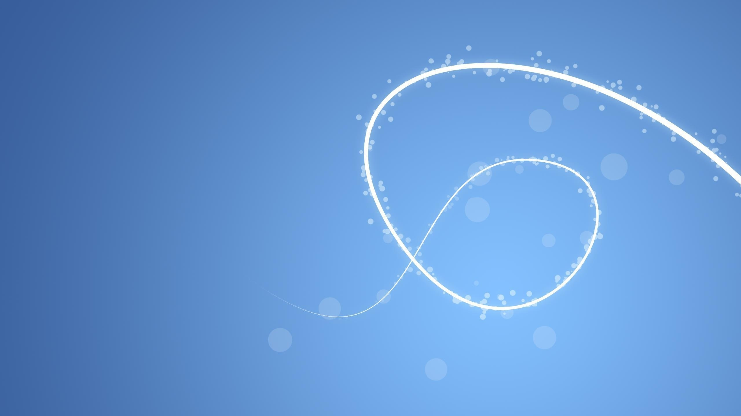 White and Blue Stars in Blue Sky. Wallpaper in 2560x1440 Resolution