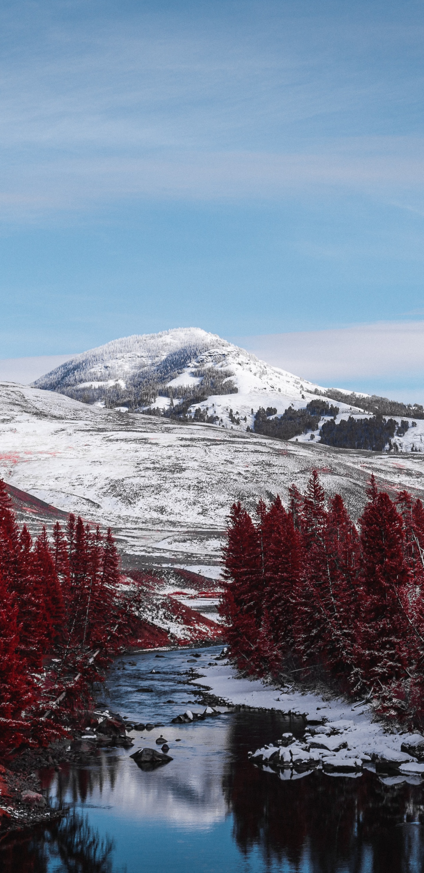 Naturaleza, Las Formaciones Montañosas, Paisaje Natural, Nieve, Congelación. Wallpaper in 1440x2960 Resolution