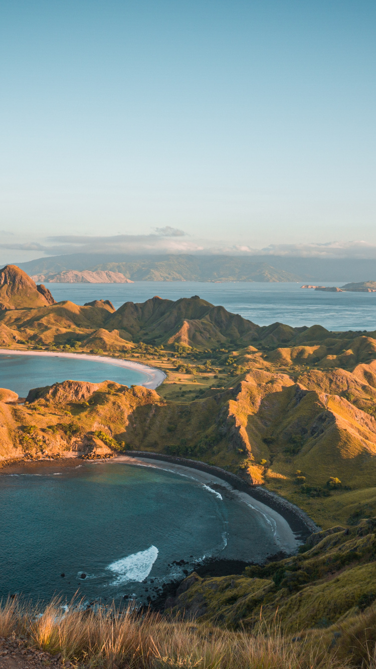 Komodo National Park, Komodo, Padar Island, Rinca, Komodo Dragon. Wallpaper in 750x1334 Resolution