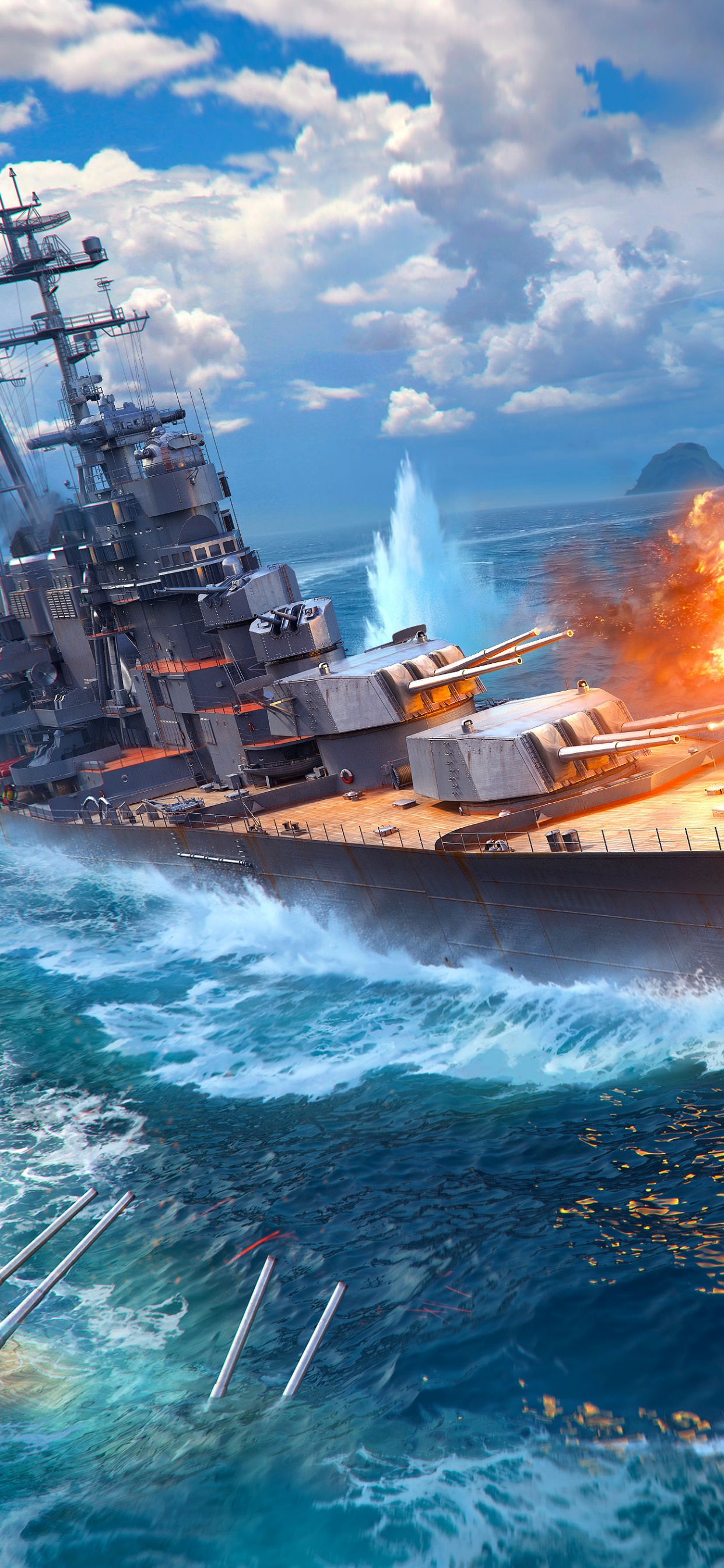 World of Warships, Warship, Battleship, Naval Ship, Ship. Wallpaper in 1242x2688 Resolution