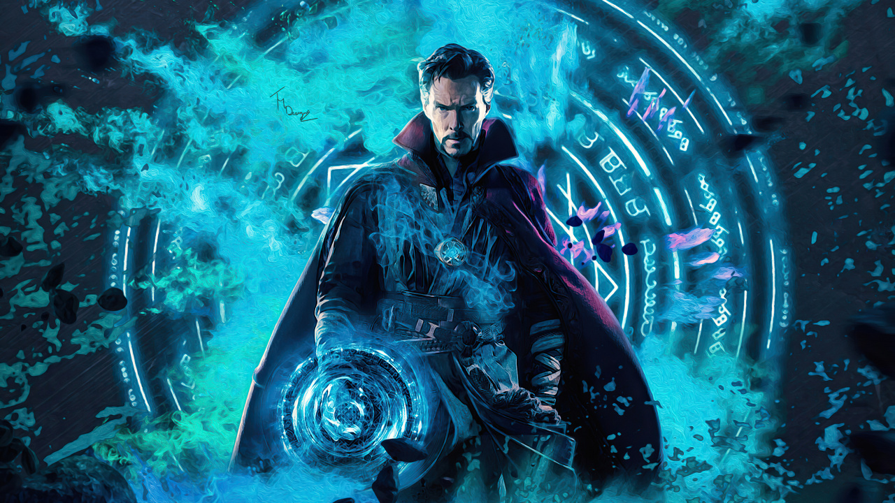 Benedict Cumberbatch, Doctor Strange, Stephen Strange, Loki, Superhero. Wallpaper in 1280x720 Resolution